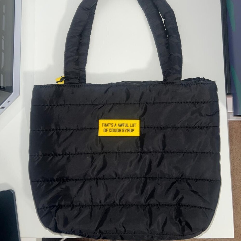 That's a Awful Lot of Cough Syrup Tote Bag Black